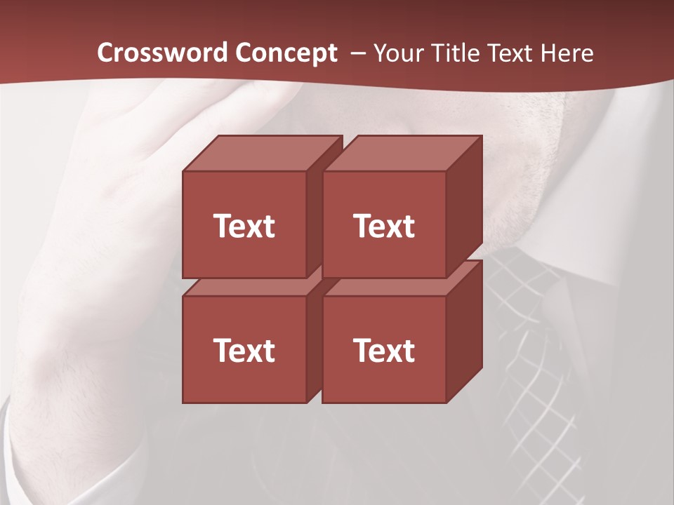 Unhappy Young Hand PowerPoint Template