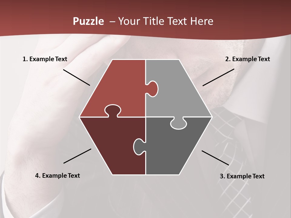 Unhappy Young Hand PowerPoint Template