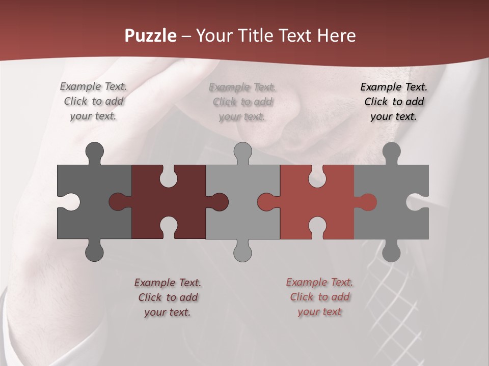 Unhappy Young Hand PowerPoint Template