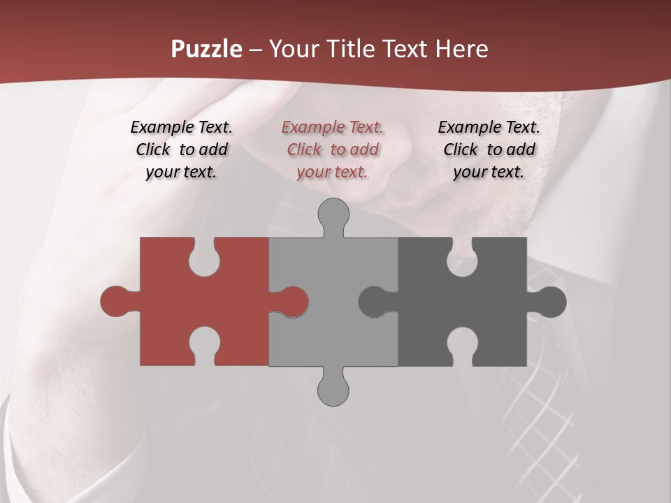 Unhappy Young Hand PowerPoint Template