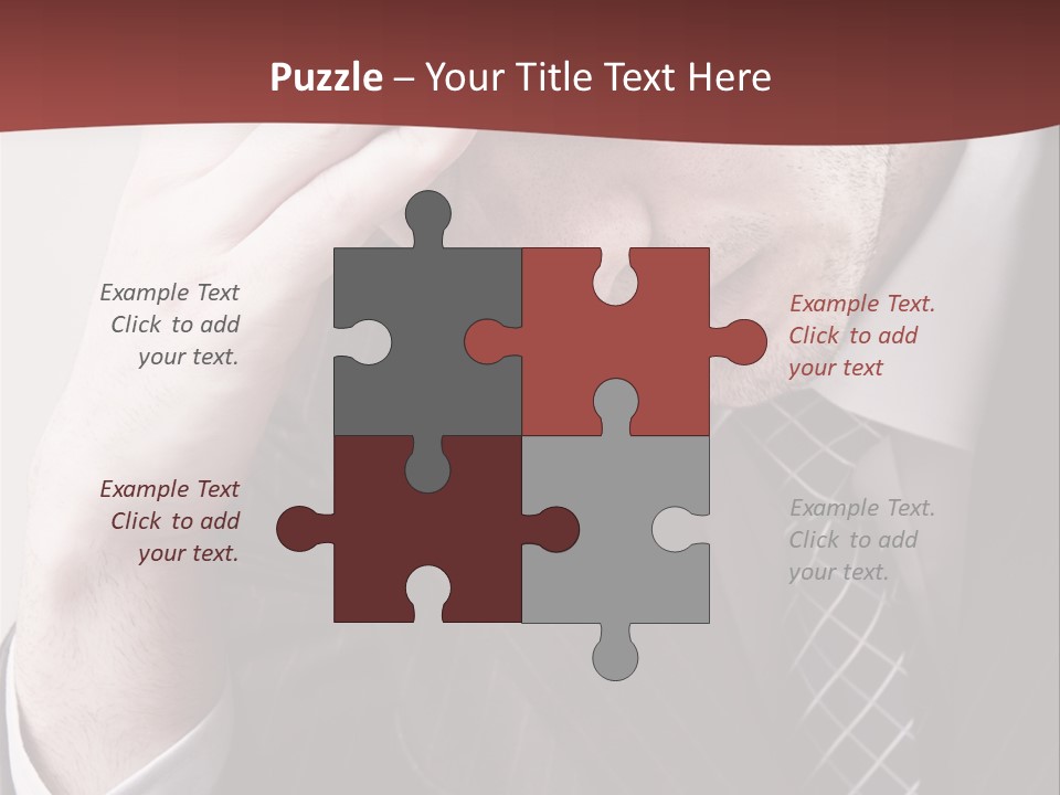 Unhappy Young Hand PowerPoint Template