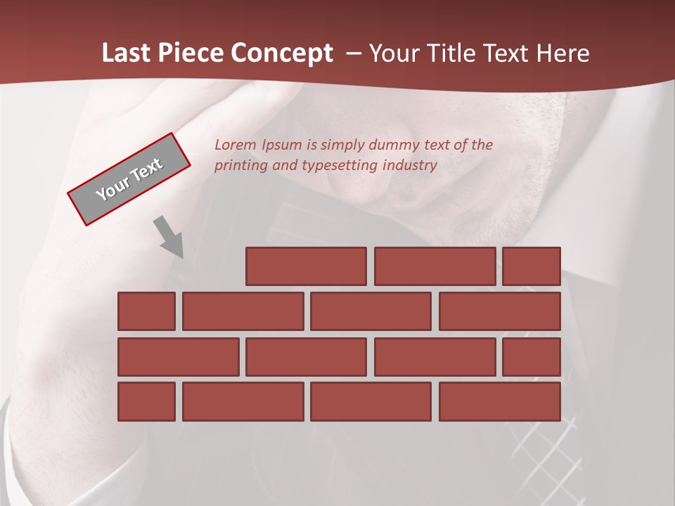 Unhappy Young Hand PowerPoint Template