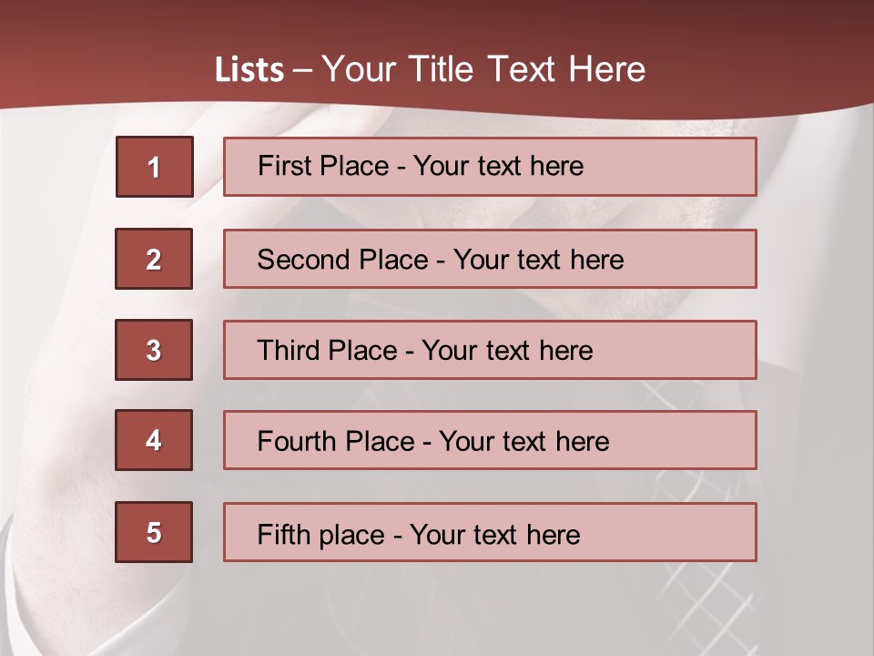 Unhappy Young Hand PowerPoint Template