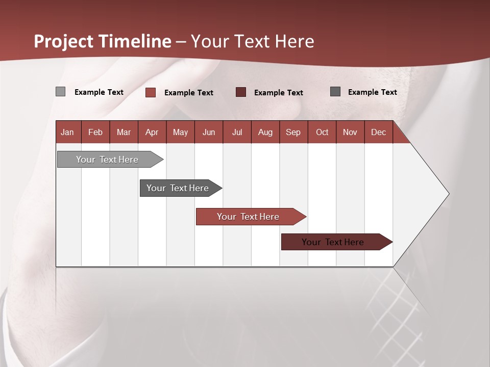 Unhappy Young Hand PowerPoint Template