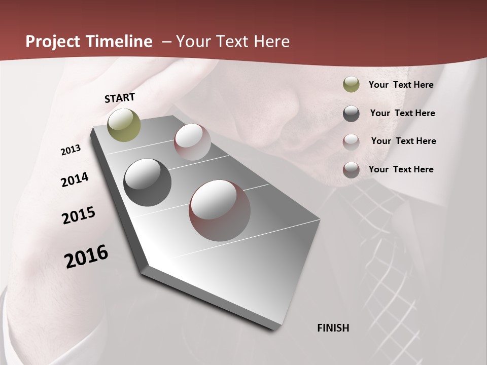 Unhappy Young Hand PowerPoint Template