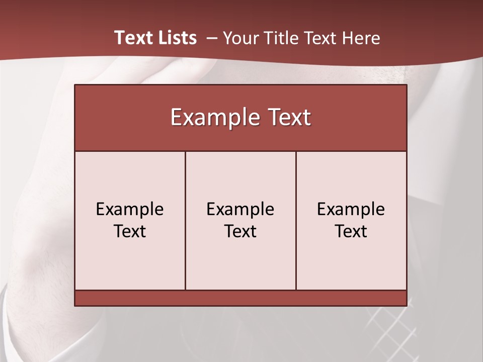 Unhappy Young Hand PowerPoint Template