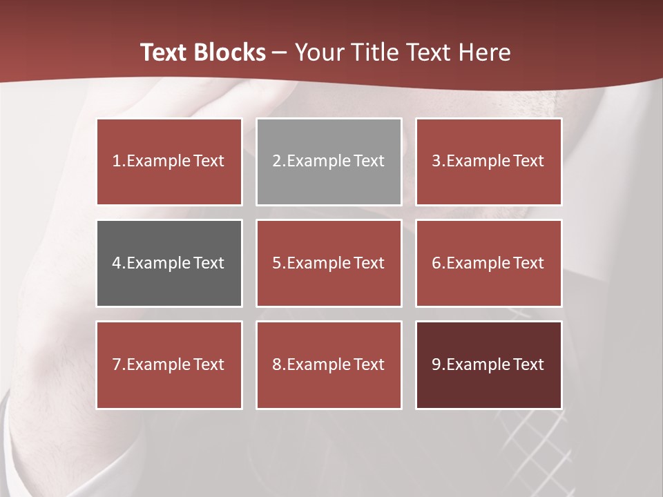 Unhappy Young Hand PowerPoint Template