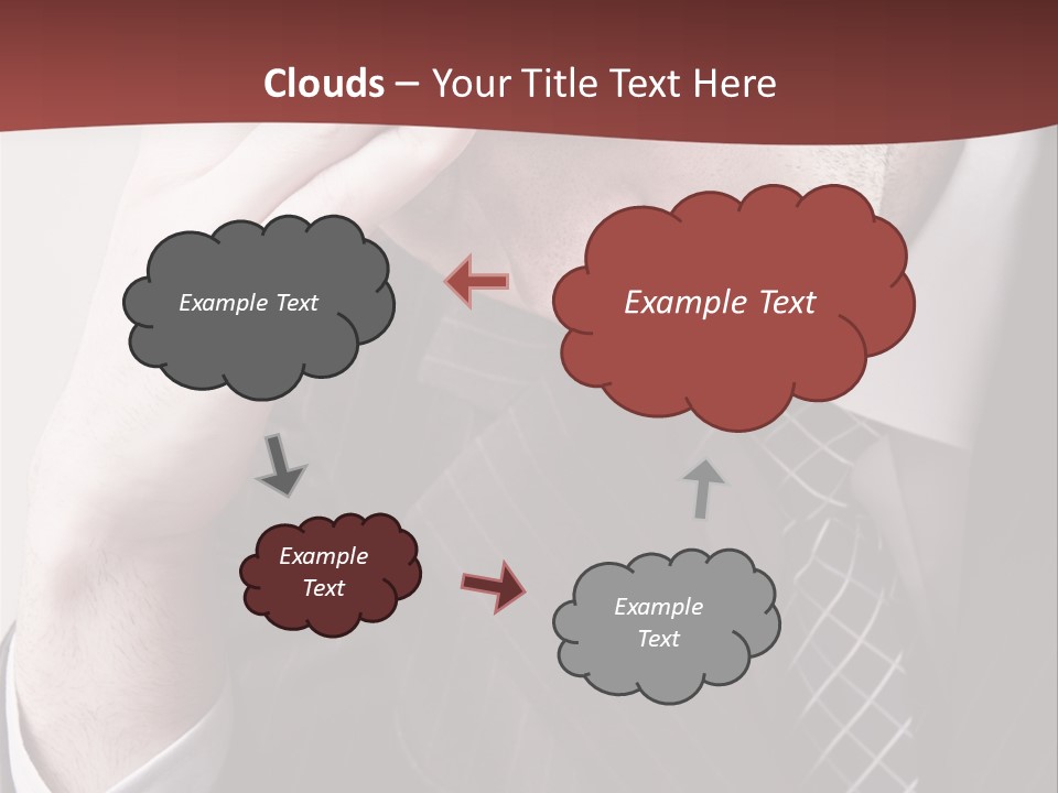 Unhappy Young Hand PowerPoint Template
