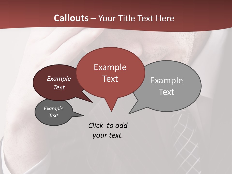 Unhappy Young Hand PowerPoint Template