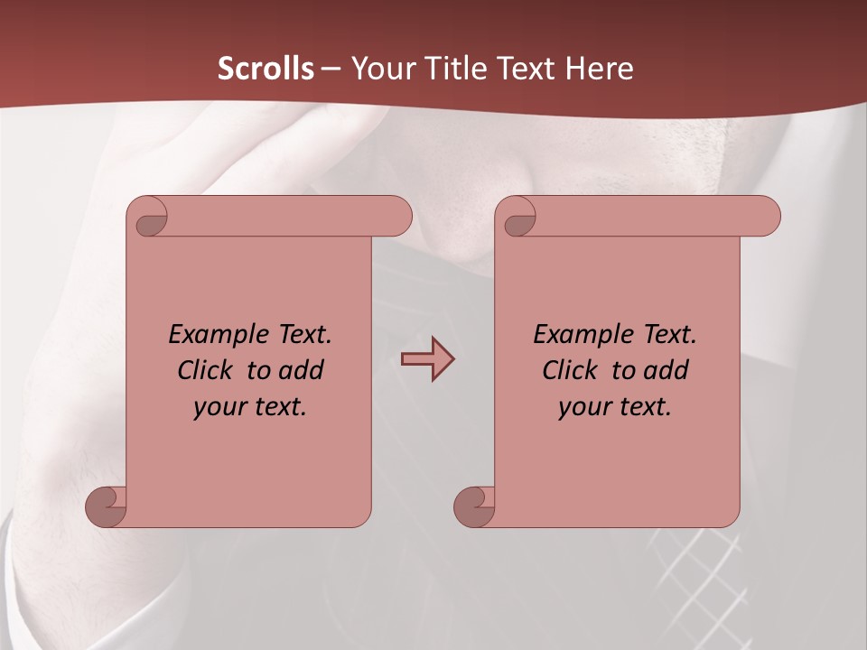 Unhappy Young Hand PowerPoint Template