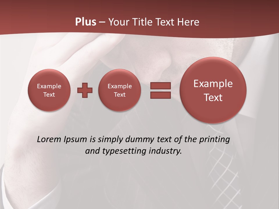 Unhappy Young Hand PowerPoint Template