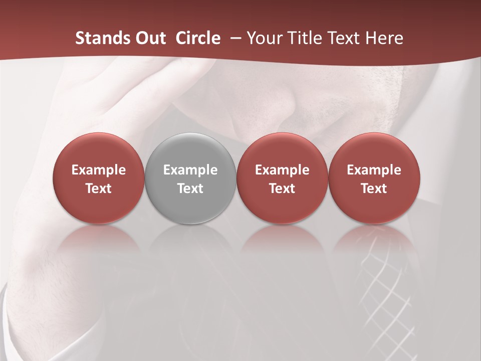 Unhappy Young Hand PowerPoint Template