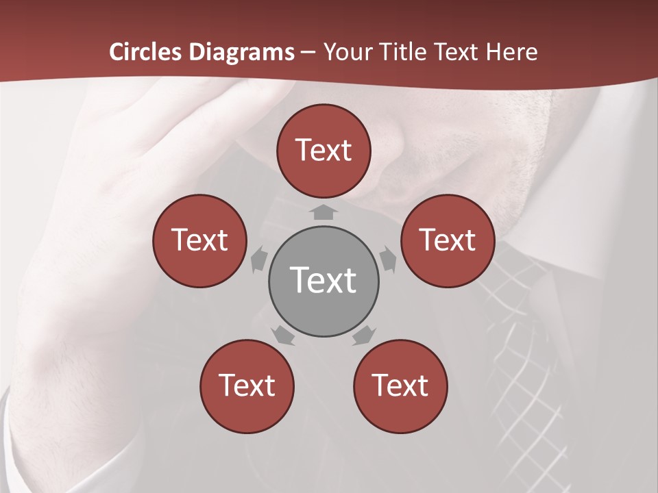 Unhappy Young Hand PowerPoint Template