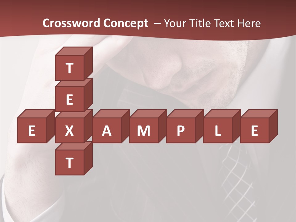 Unhappy Young Hand PowerPoint Template