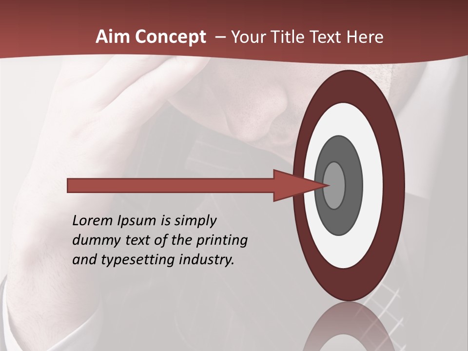 Unhappy Young Hand PowerPoint Template