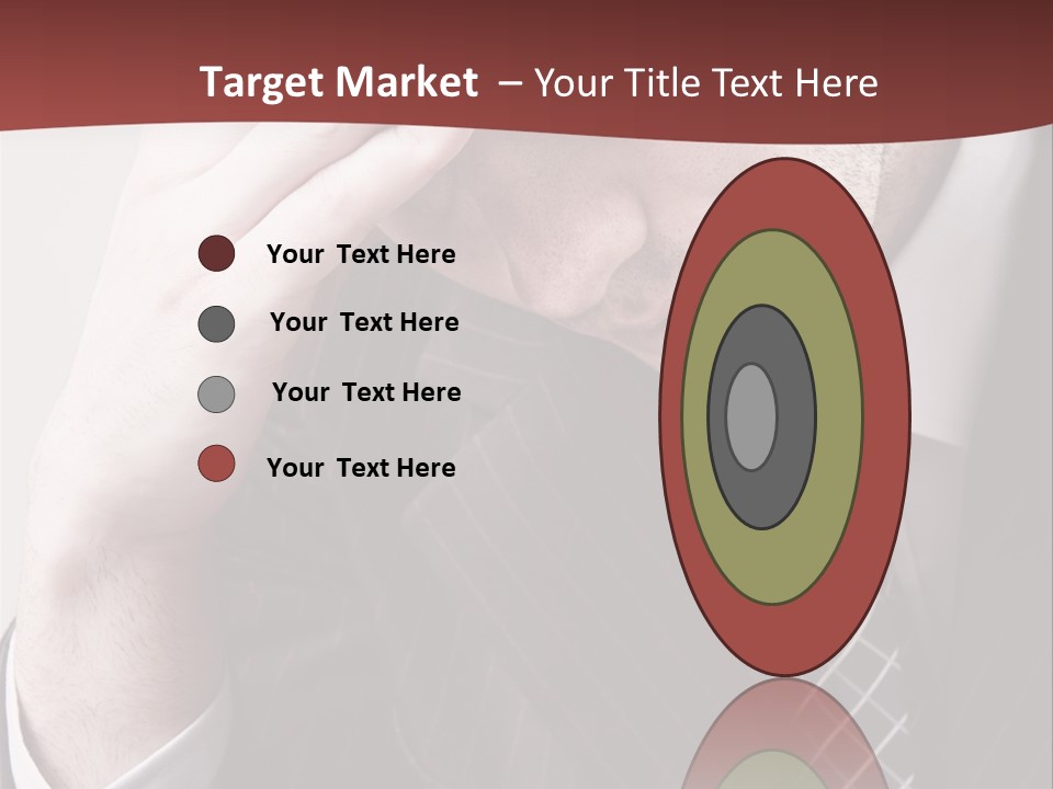 Unhappy Young Hand PowerPoint Template