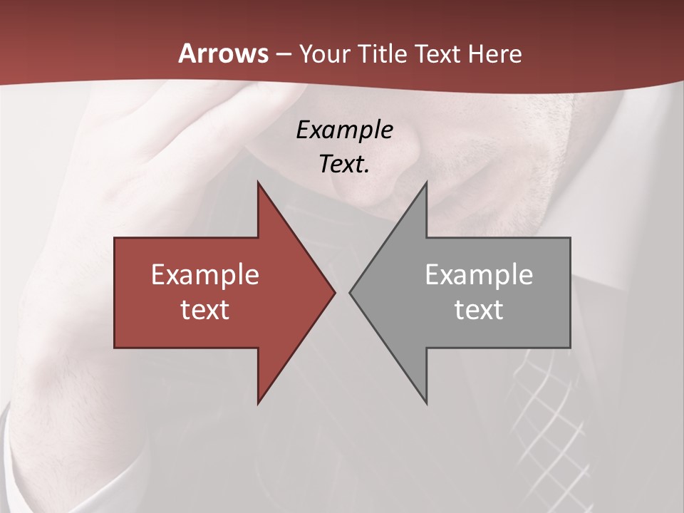 Unhappy Young Hand PowerPoint Template