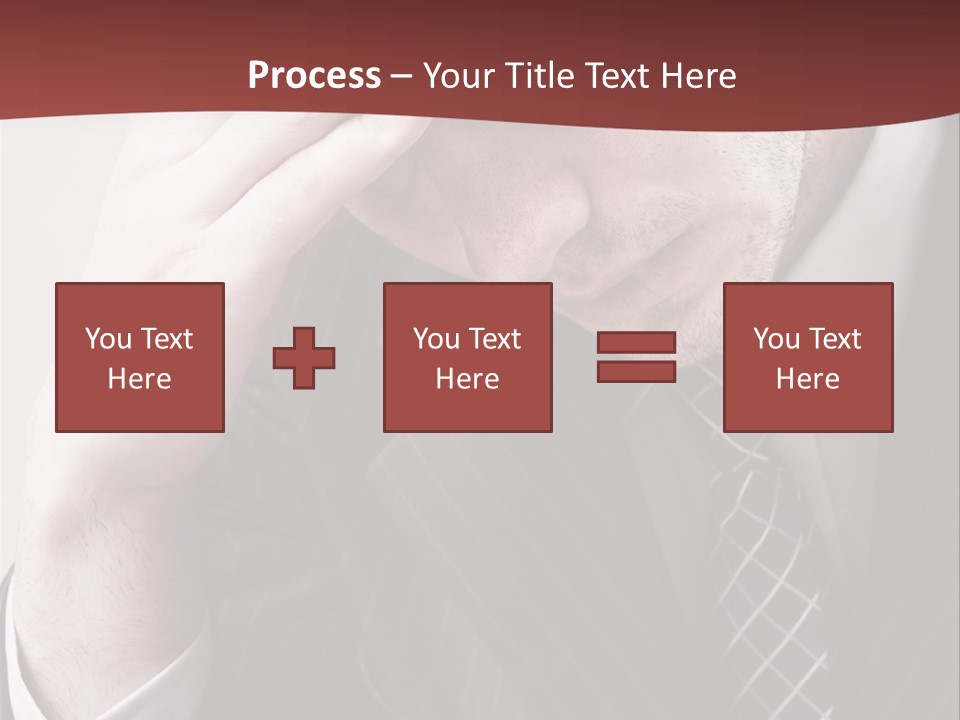 Unhappy Young Hand PowerPoint Template