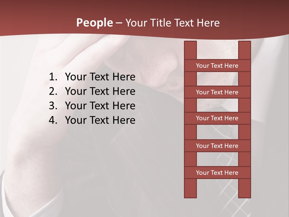 Unhappy Young Hand PowerPoint Template
