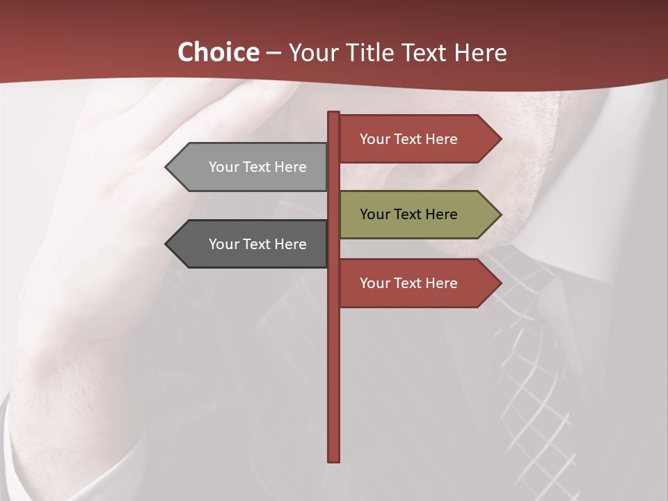 Unhappy Young Hand PowerPoint Template