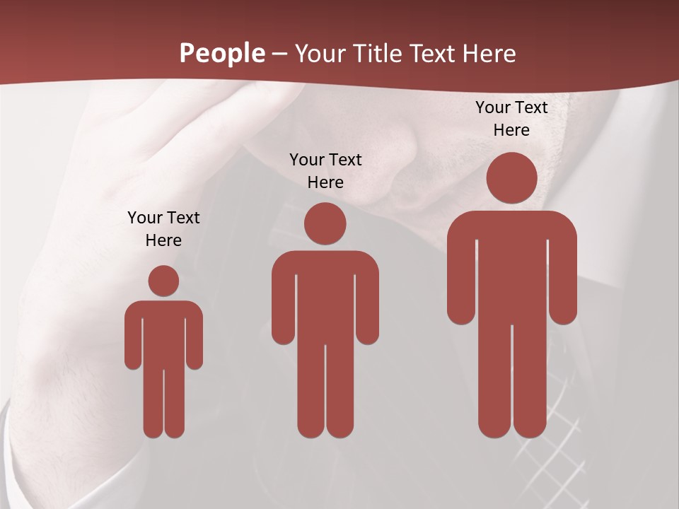 Unhappy Young Hand PowerPoint Template