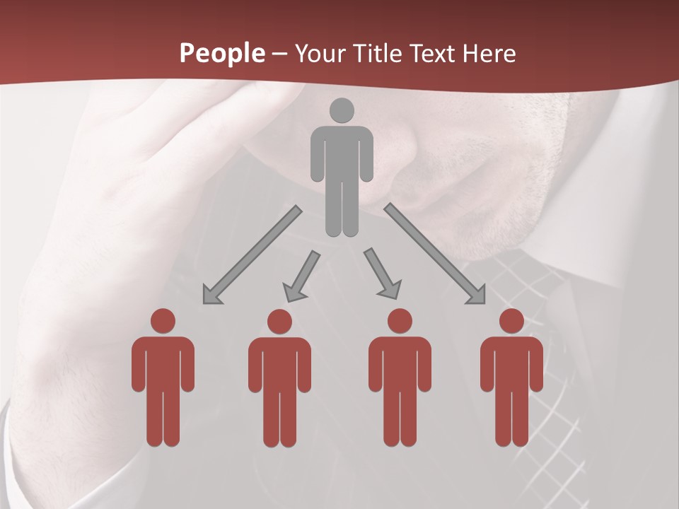 Unhappy Young Hand PowerPoint Template