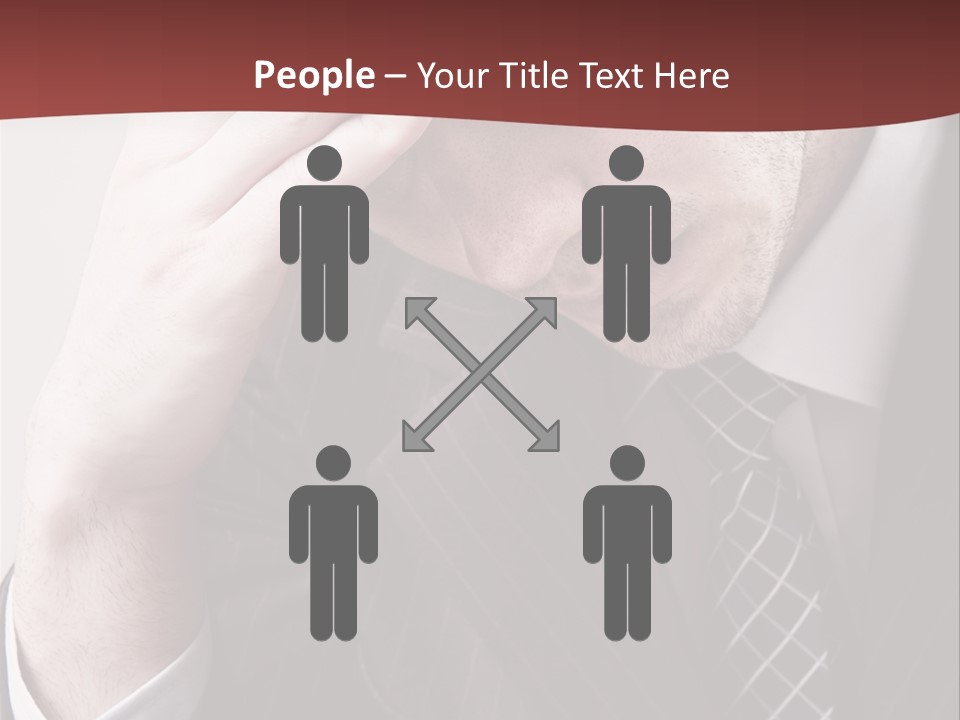 Unhappy Young Hand PowerPoint Template