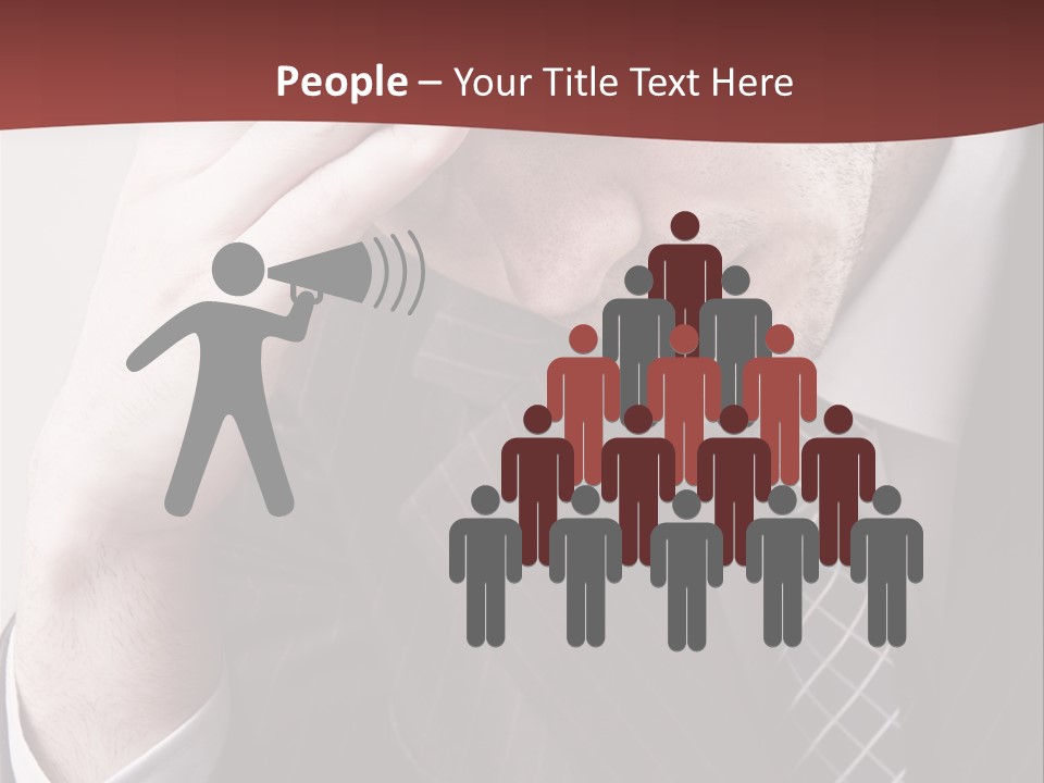 Unhappy Young Hand PowerPoint Template