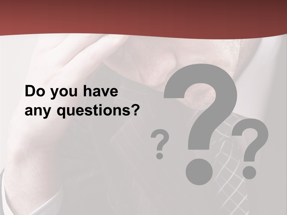 Unhappy Young Hand PowerPoint Template