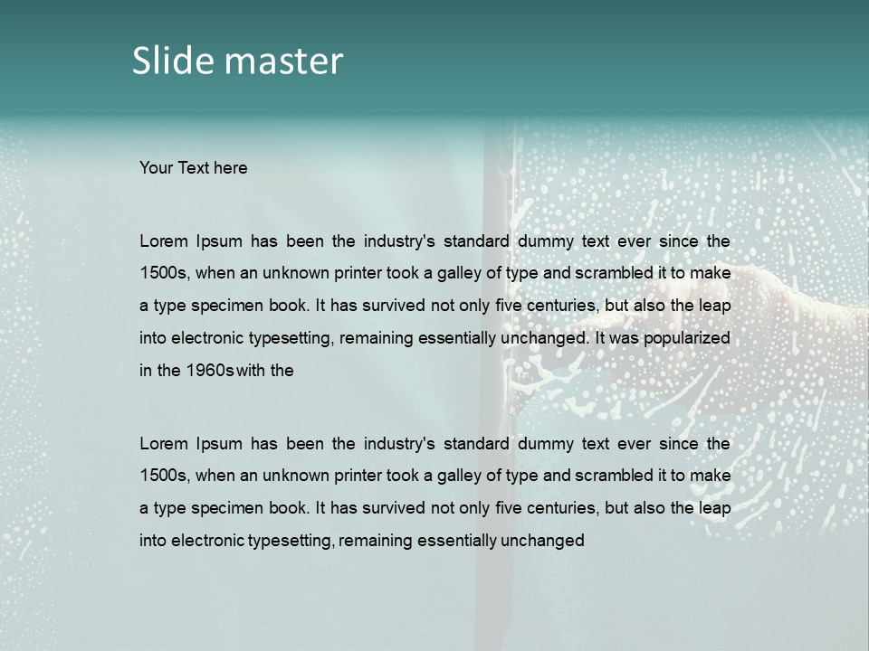 Sponge Spray Duty PowerPoint Template