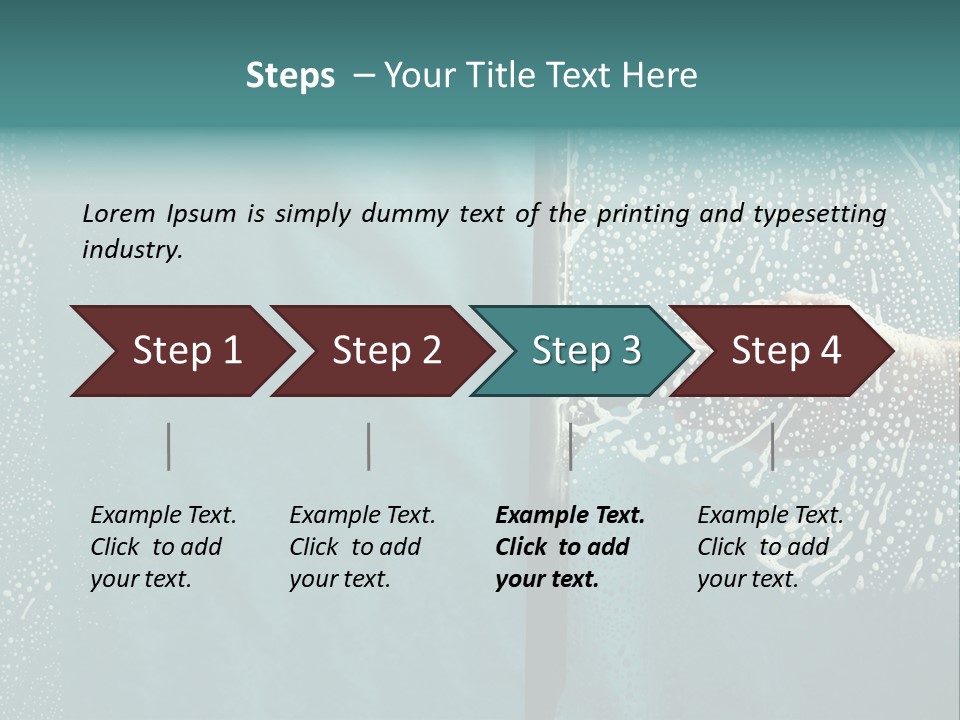 Sponge Spray Duty PowerPoint Template