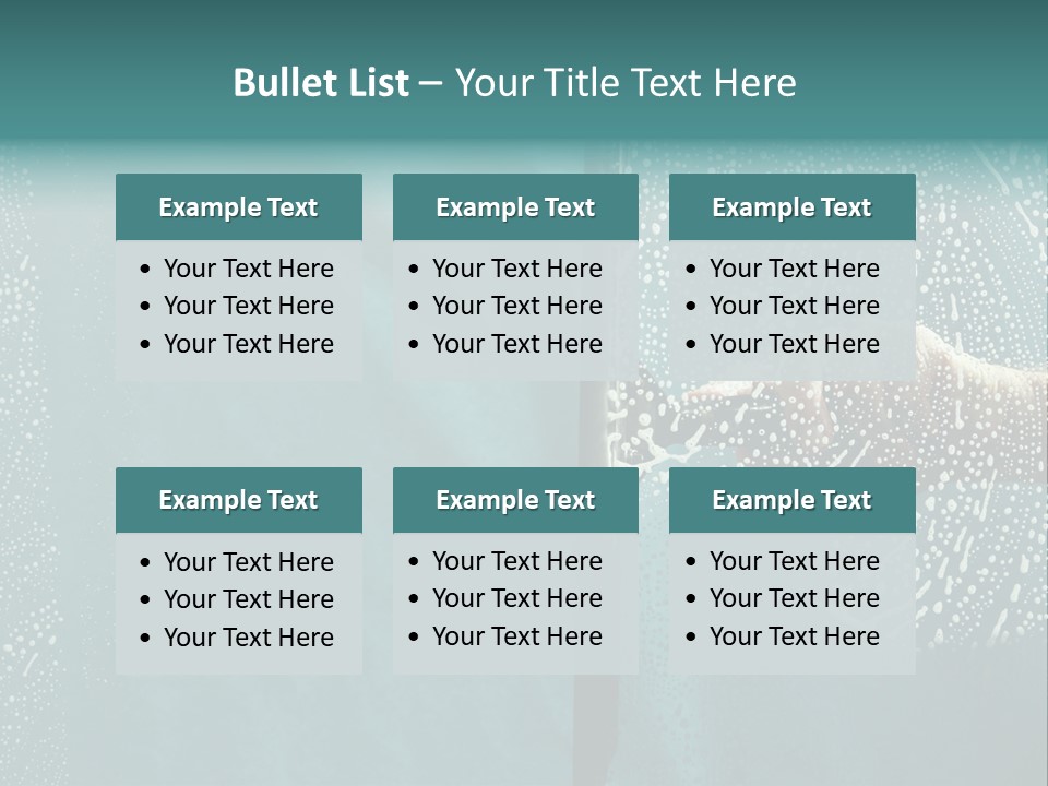 Sponge Spray Duty PowerPoint Template