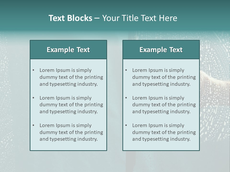 Sponge Spray Duty PowerPoint Template