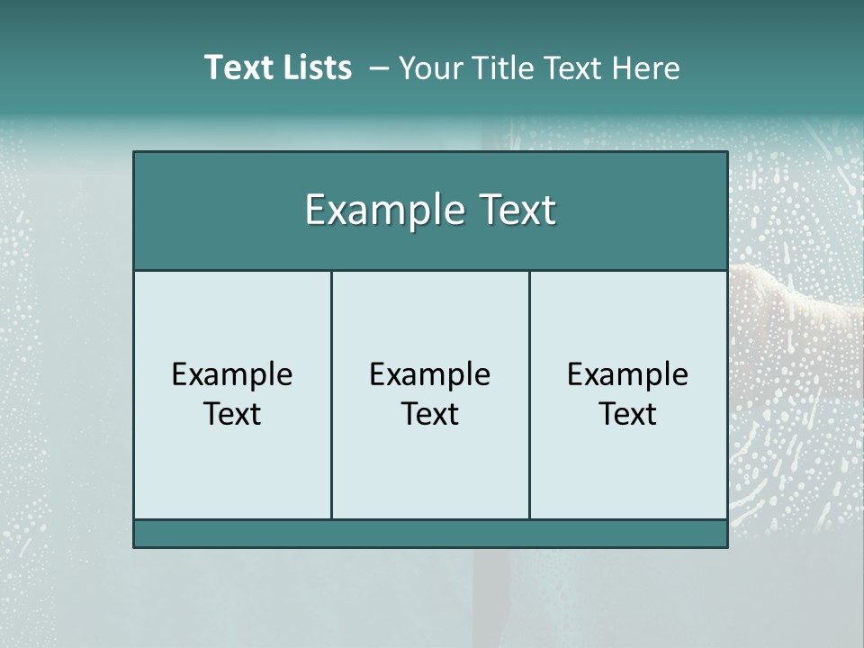 Sponge Spray Duty PowerPoint Template