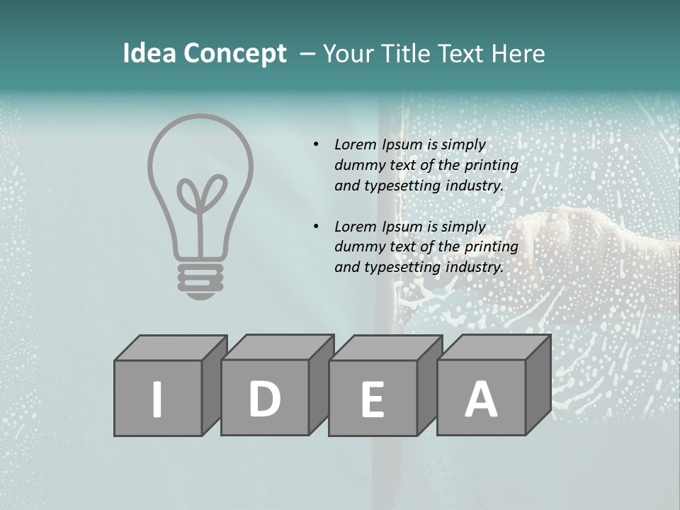 Sponge Spray Duty PowerPoint Template