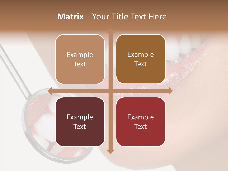 Equipment Dentistry Female PowerPoint Template