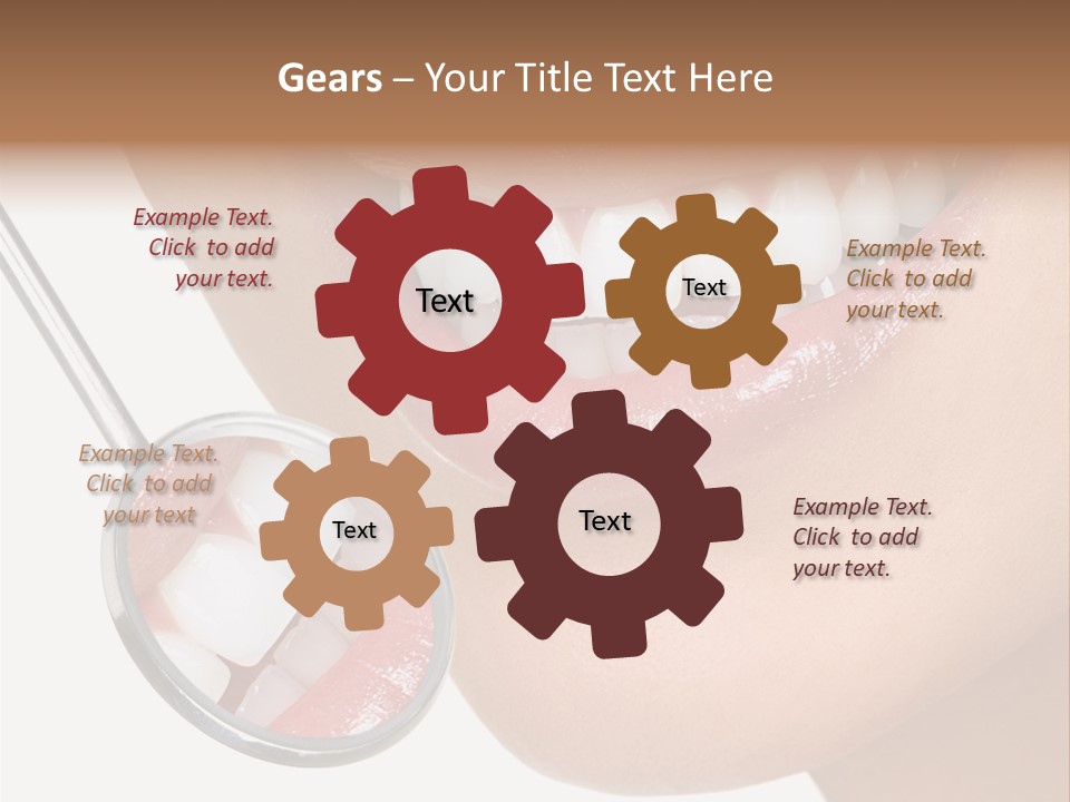 Equipment Dentistry Female PowerPoint Template