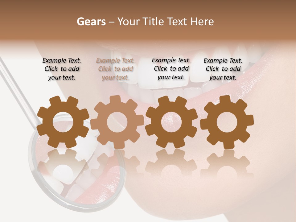 Equipment Dentistry Female PowerPoint Template