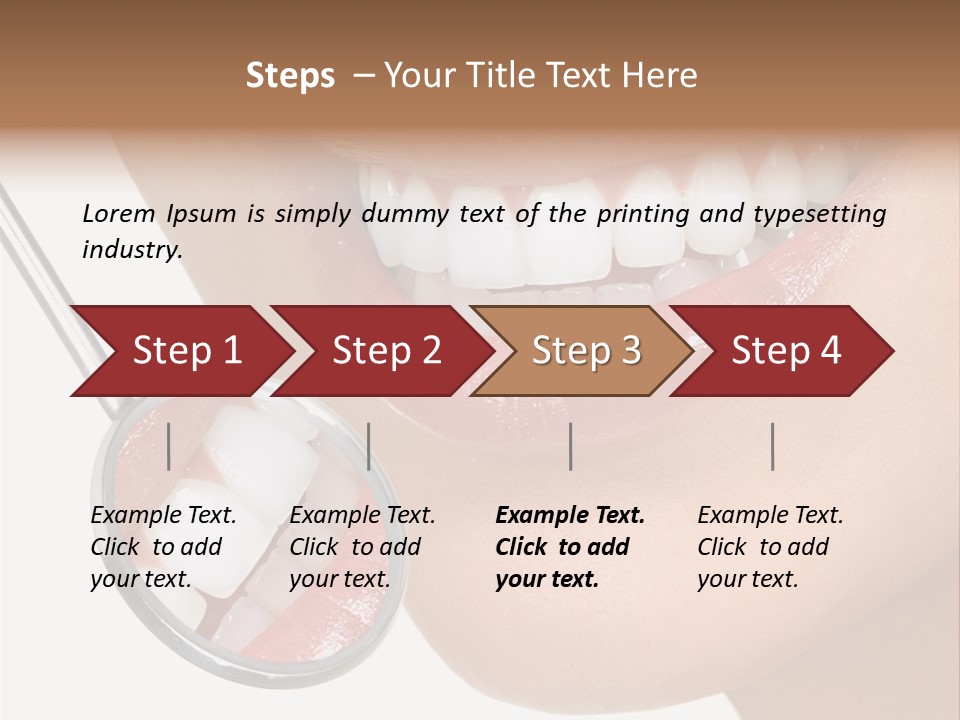 Equipment Dentistry Female PowerPoint Template