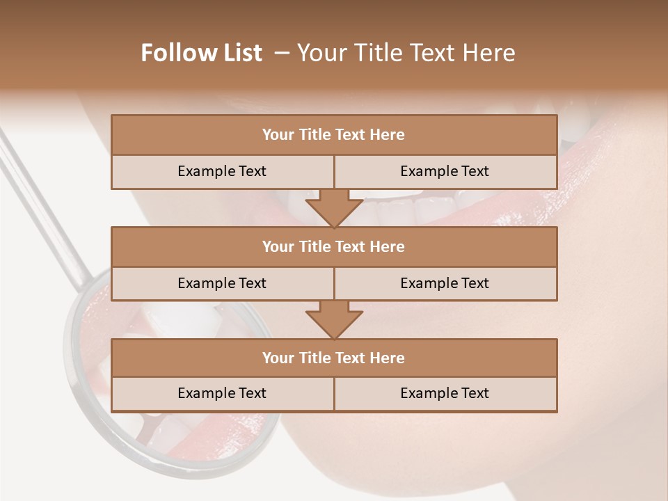 Equipment Dentistry Female PowerPoint Template