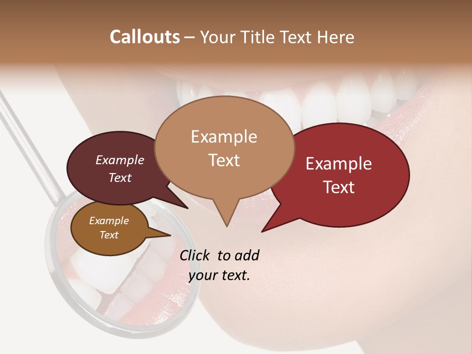 Equipment Dentistry Female PowerPoint Template