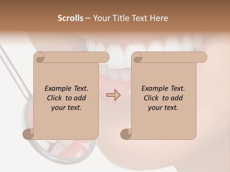 Equipment Dentistry Female PowerPoint Template