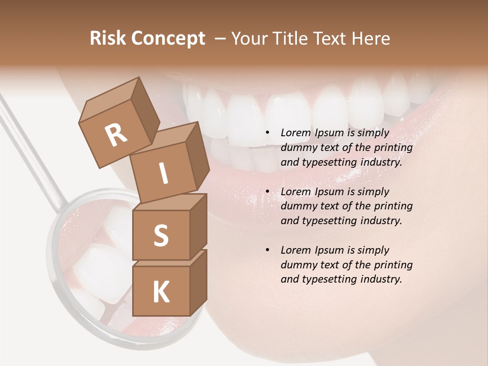 Equipment Dentistry Female PowerPoint Template