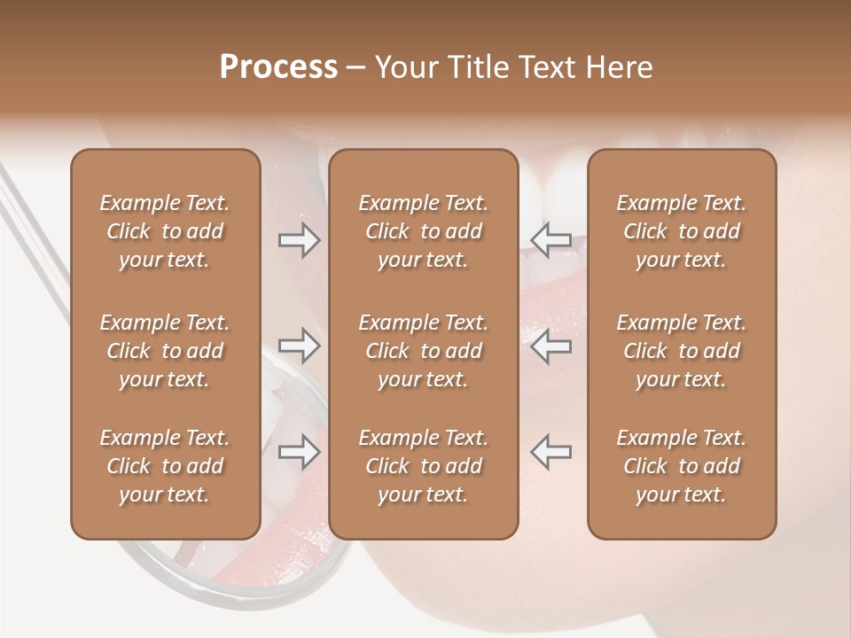 Equipment Dentistry Female PowerPoint Template