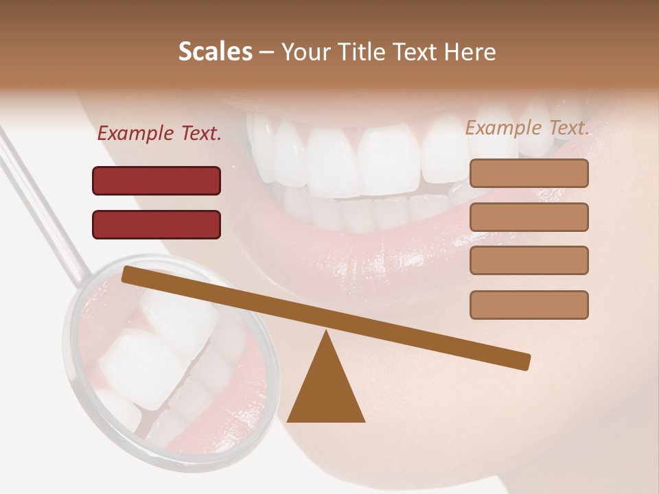 Equipment Dentistry Female PowerPoint Template