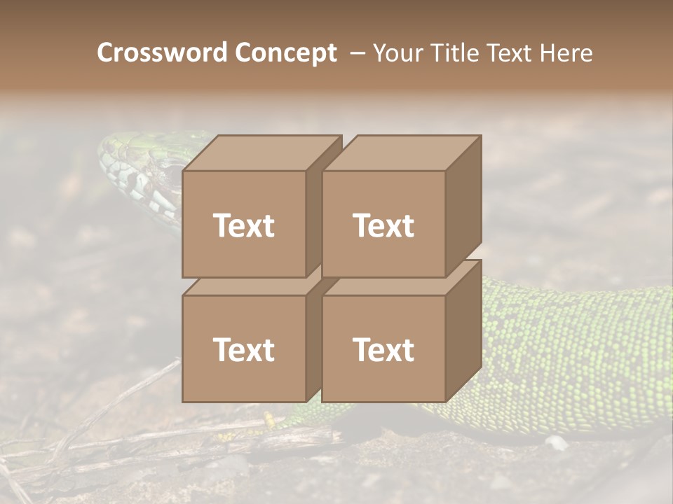 Texture Wildlife Yellow PowerPoint Template