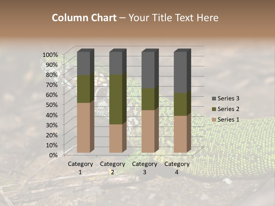 Texture Wildlife Yellow PowerPoint Template