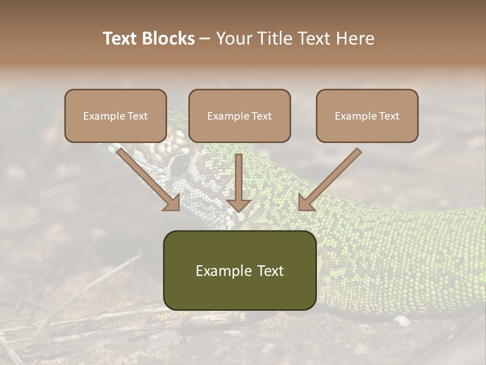 Texture Wildlife Yellow PowerPoint Template