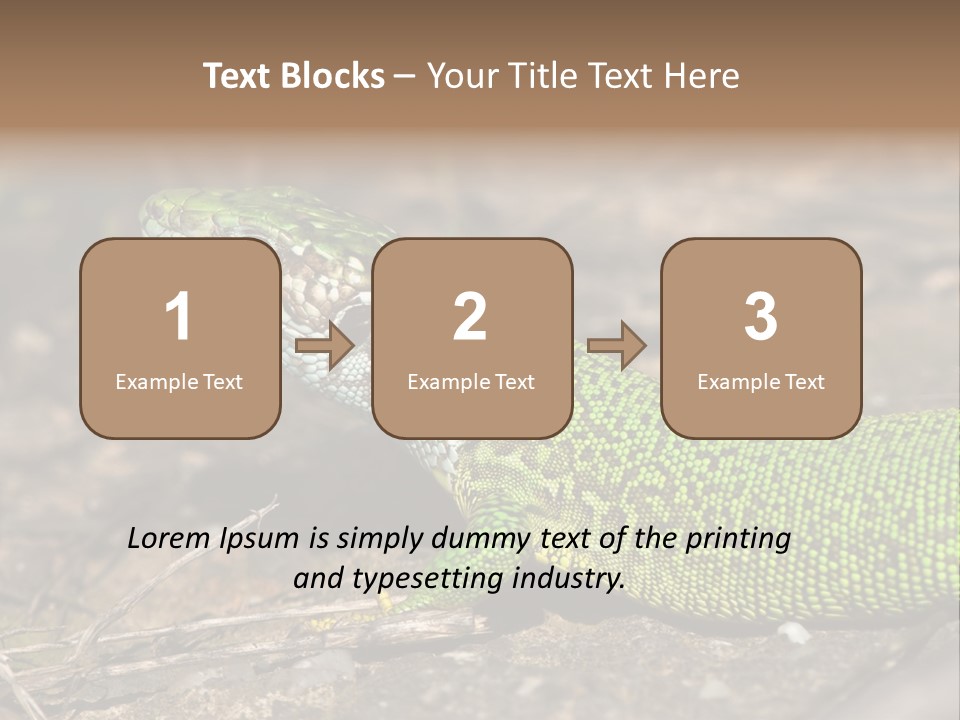 Texture Wildlife Yellow PowerPoint Template