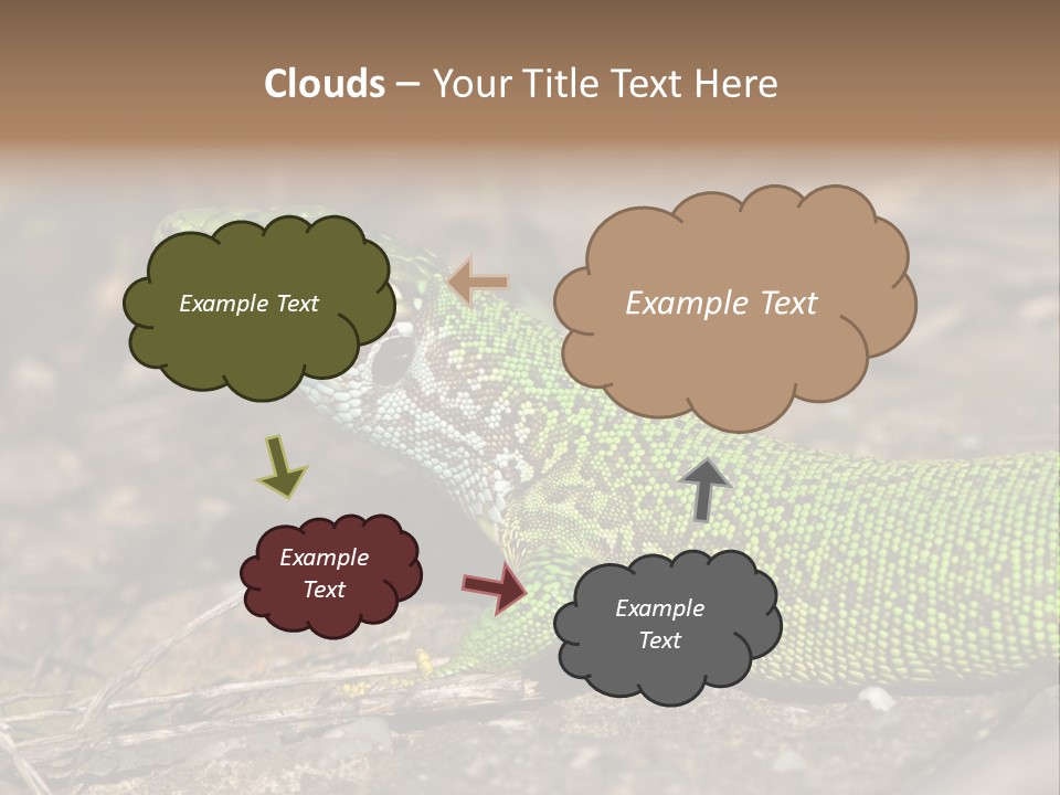 Texture Wildlife Yellow PowerPoint Template